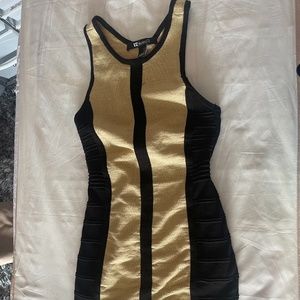 Forever 21 Black and Gold Dress